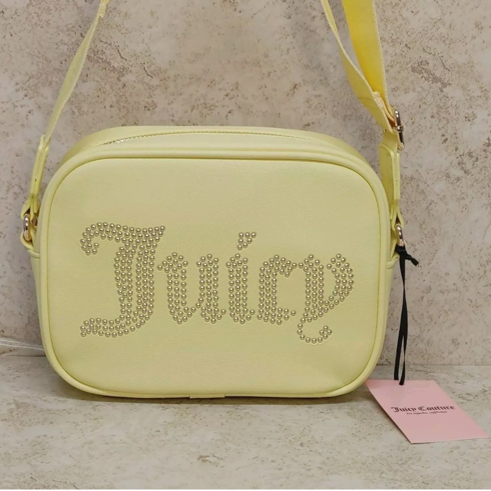 Juicy Couture Crossbody Bag Obsession Camera Yellow Pear Spring Summer New